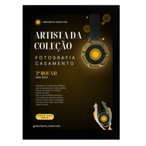 Quadro + Medalha Instinto Criativo - Artista de uma coleção