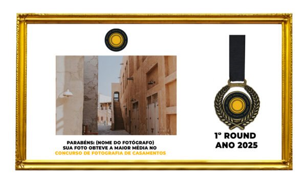 Quadro + Medalha  Instinto Criativo - Maior média de  uma coleção