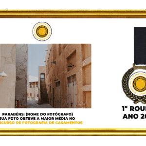 Quadro + Medalha  Instinto Maternity - Maior média de  uma coleção