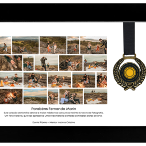 Quadro + Medalha  Instinto Criativo - Maior média de um Concurso de Coleção