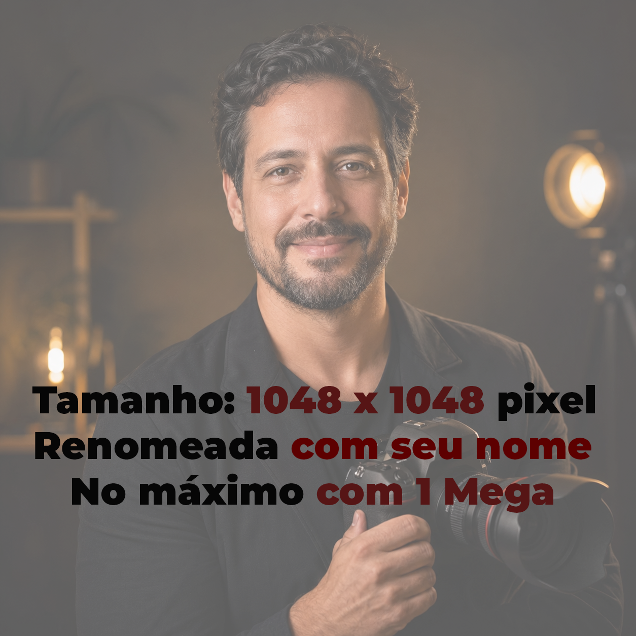 Exemplo de foto de perfil